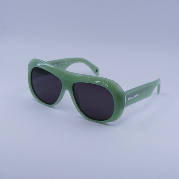 Palm Angels PERI103 ELFIN 5007 Sunglasses Green Aviator Frame, Grey Lenses - Picture 4 of 9